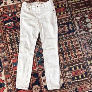 Hatch Women's Ivory Skinny Jeans